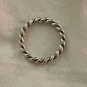 Pandora Silver Twisted Band Ring